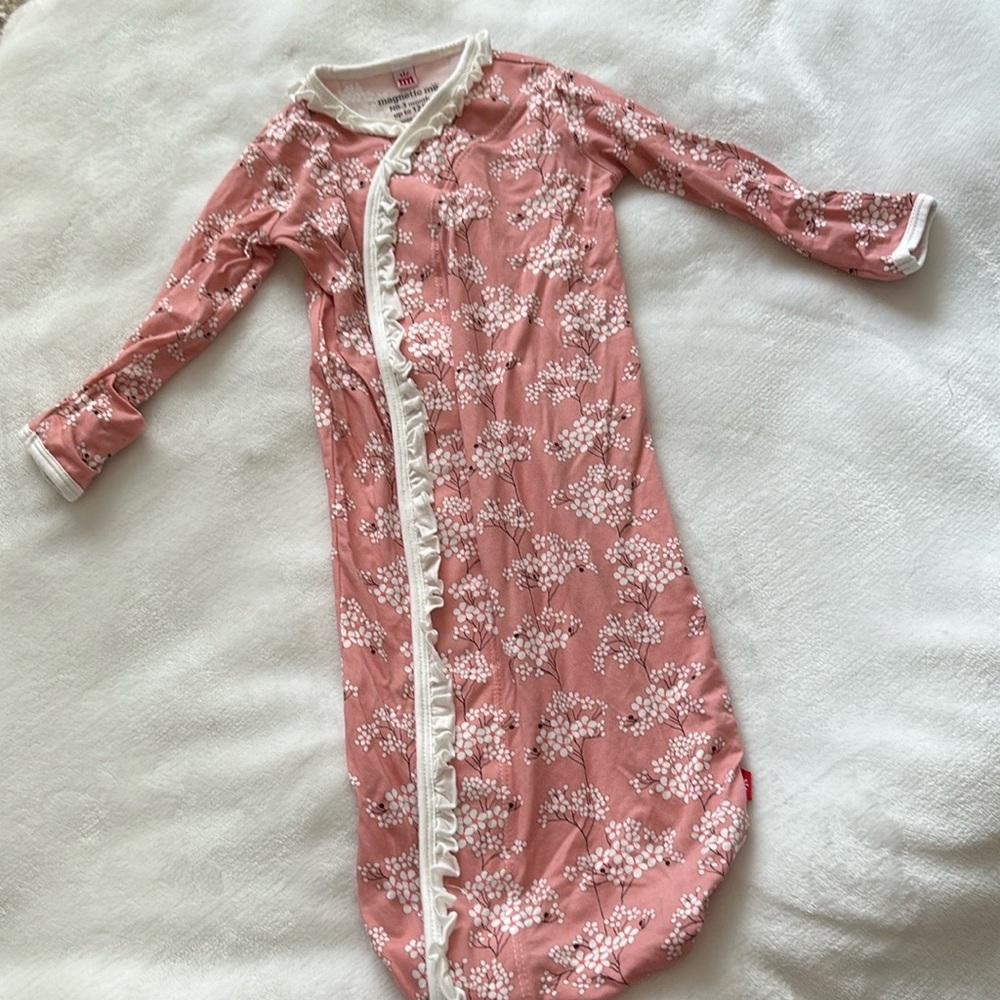Magnetic me cherry blossom infant gown